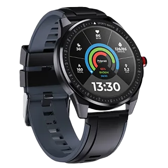 Shop Polaroid full touch smart watch round